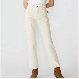 SLVRLAKE London Ivory Straight Leg Women's Jeans FLAWED SEE PIC size 26